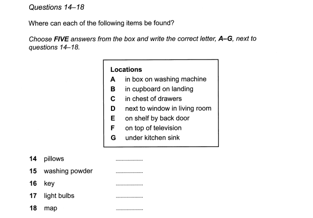 Matching Information example
