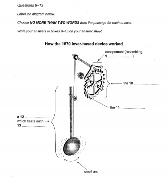 Flow Chart/Diagram Completion example