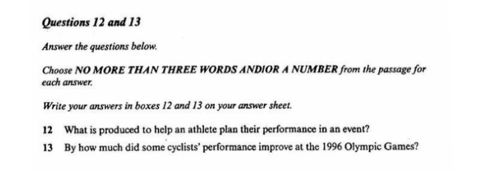 Short Answers example